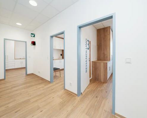 Wundzentrum Nordhessen / Kassel, Flur zu den Behandlungszimmern Wundzentrum Nordhessen / Kassel, Flur zu den Behandlungszimmern