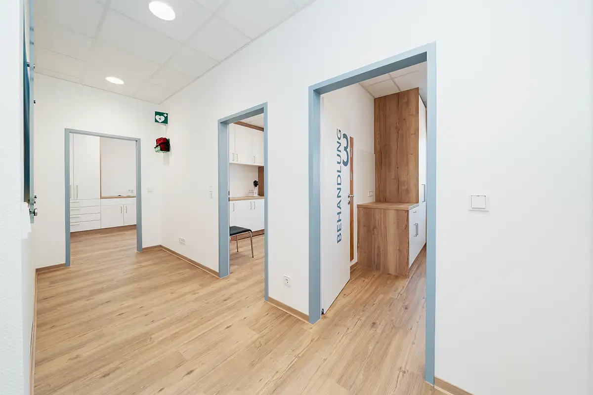 Wundzentrum Nordhessen / Kassel, Flur zu den Behandlungszimmern